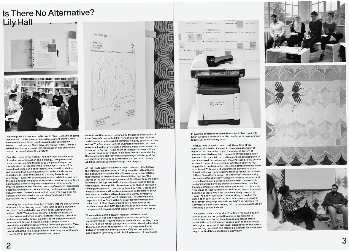 TINA There Is No Alternative Reflexive Editorial Process The Showroom